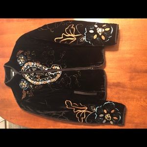 Velvet evening jacket